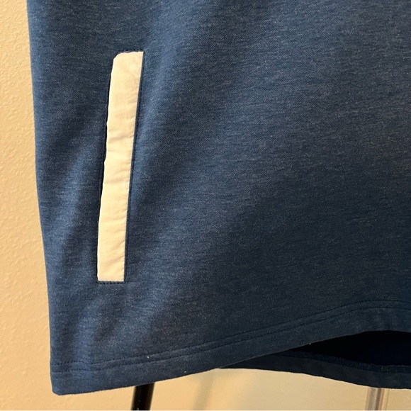 Bonobos Mens Slim Fit Golf 1/4 Zip Vest Pullover Fleece Blue Size M - Picture 4 of 5